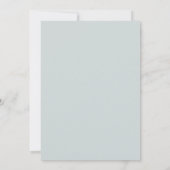Grey Blush Green Blue Mountains Pine Wedding Einladung (Rückseite)