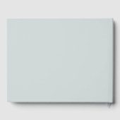 Grey Blush Green Blue Mountains Pine Wedding Gästebuch (Rückseite)