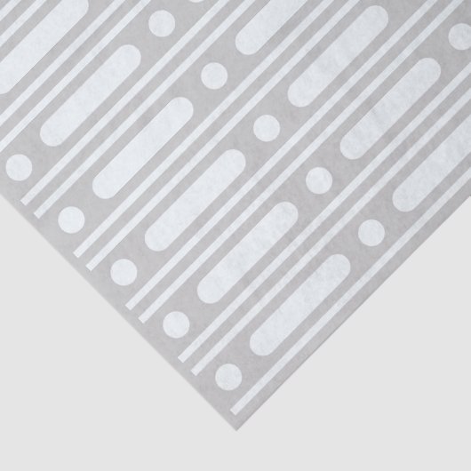 Grey Bone Inlay Dots Border Decoupage Paper Seidenpapier (Detail)