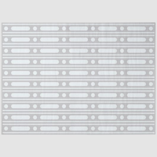 Grey Bone Inlay Dots Border Decoupage Paper Seidenpapier (Vorderseite)