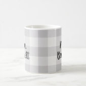 Grey Buffalo Karo Mrs. Monogram Kaffeetasse (Mittel)