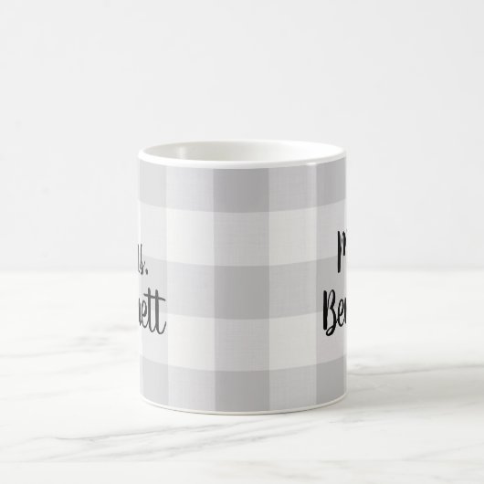 Grey Buffalo Karo Mrs. Monogram Kaffeetasse (Mittel)