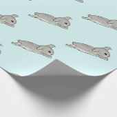 Grey bunny  geschenkpapier (Ecke)