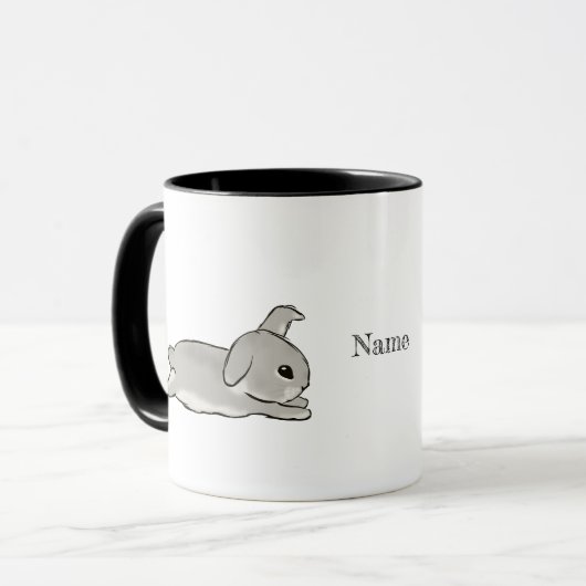 Grey bunny tasse (Vorderseite Links)