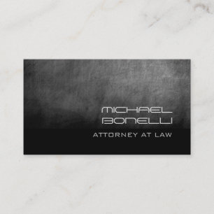 Grey Chalkboard Attorney at Law Business Card Visitenkarte