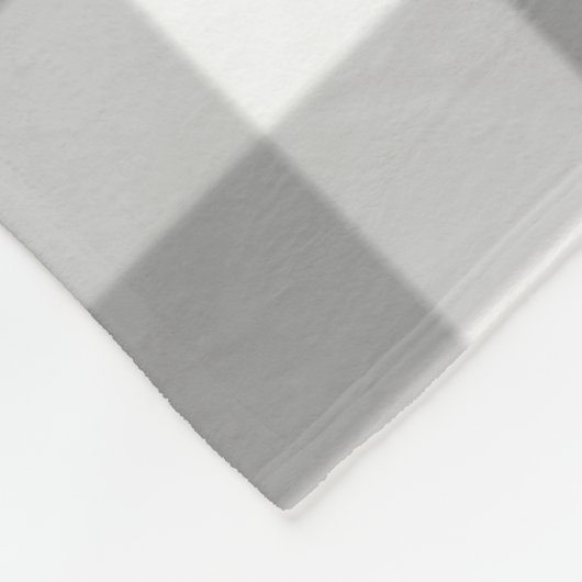 Grey Checkered Square Seamless Pattern Fleecedecke (Ecke)