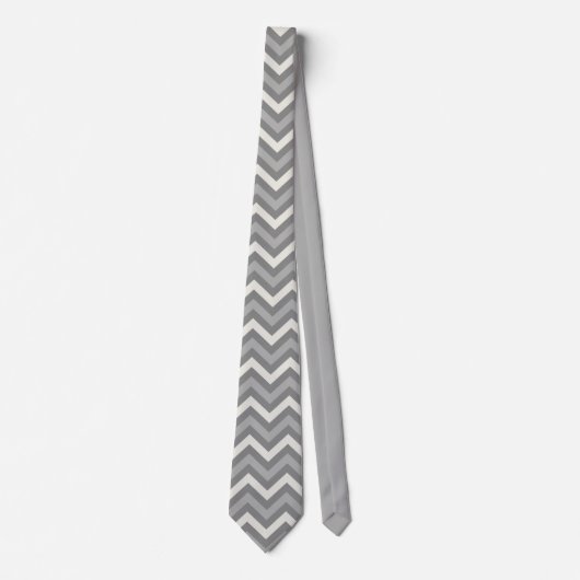 Grey Chevron Krawatte (Vorderseite)