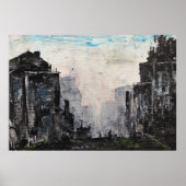 Grey City Abstract Print, Value Poster Paper (Vorne)