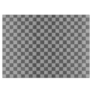 Grey Combination Checkerboard by Shirley Taylor Schneidebrett