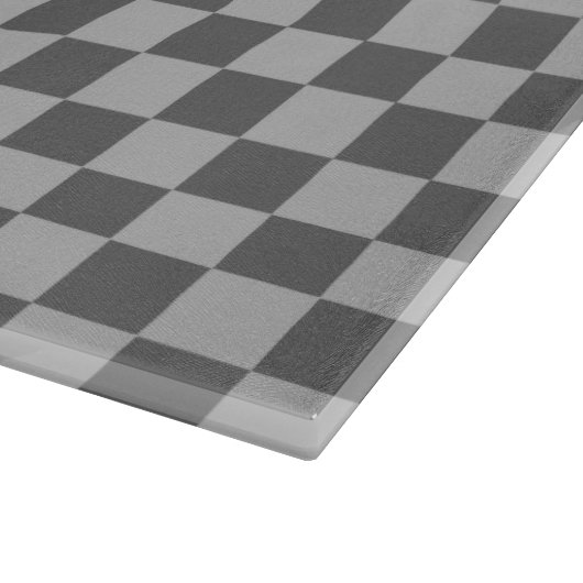 Grey Combination Checkerboard by Shirley Taylor Schneidebrett (Ecke)