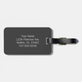 Grey Combincles by Shirley Taylor Gepäckanhänger (Rückseite horizontal)