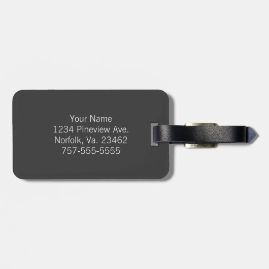 Grey Combincles by Shirley Taylor Gepäckanhänger (Rückseite horizontal)