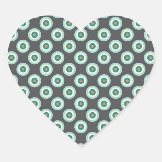 Grey Combincles by Shirley Taylor Herz-Aufkleber (Vorderseite)