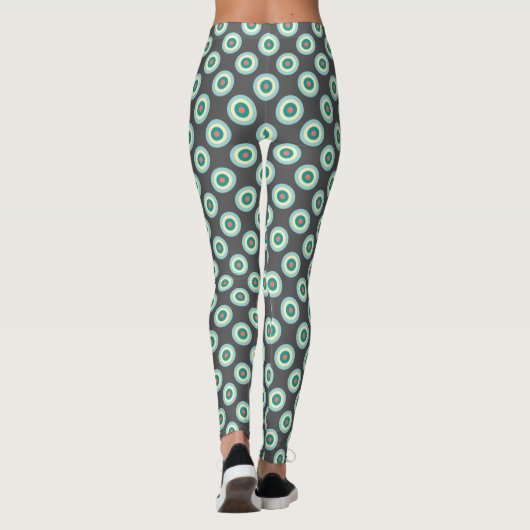 Grey Combincles by Shirley Taylor Leggings (Rückseite)