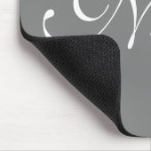 Grey Customized Name Mousepad (Ecke)