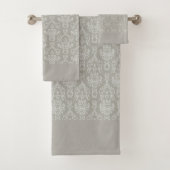 Grey Damask  Badhandtuch Set (Insitu)