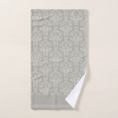 Grey Damask  Badhandtuch Set (Handtuch)