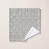 Grey Damask  Badhandtuch Set (Waschlappen)