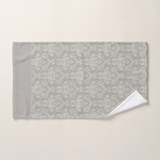 Grey Damask  Badhandtuch Set (Handtuch)