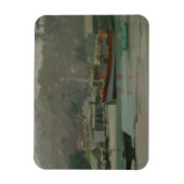 Grey Day Fisherman's Quay Magnet (Vertikal)