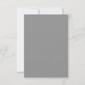 Grey Deko Chic Wedding RSVP (Rückseite)