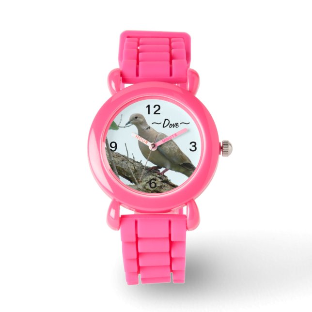 Grey Dove Bird Watch Armbanduhr (Vorderseite)