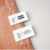 Grey Elegant Minimalist Cleaning Company  Visitenkarte
