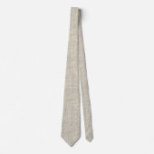 grey FAUX linen Neck Tie Krawatte (Vorderseite)