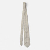 grey FAUX linen Neck Tie Krawatte (Rückseite)