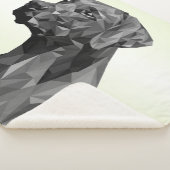Grey Geometric Dog Green Sherpadecke (3/4)