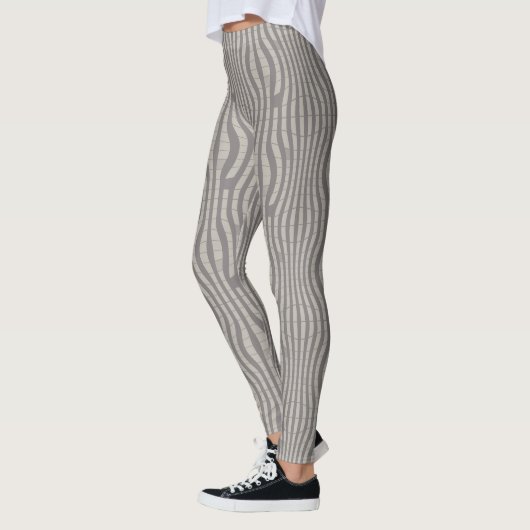 grey geometric pattern leggings (Links)