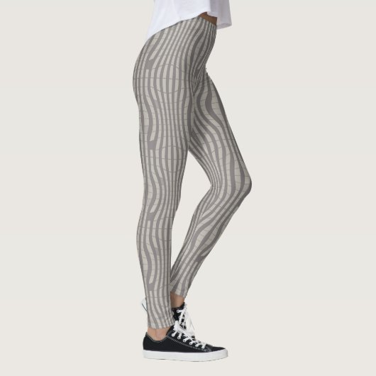 grey geometric pattern leggings (Rechts)