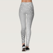 Grey Glitter Sparkles Leggings (Rückseite)