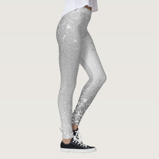 Grey Glitter Sparkles Leggings (Rechts)