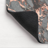 Grey gold rose marble modern design mousepad (Ecke)