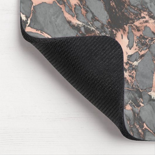 Grey gold rose marble modern design mousepad (Ecke)