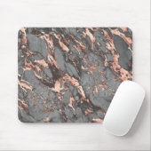 Grey gold rose marble modern design mousepad (Mit Mouse)