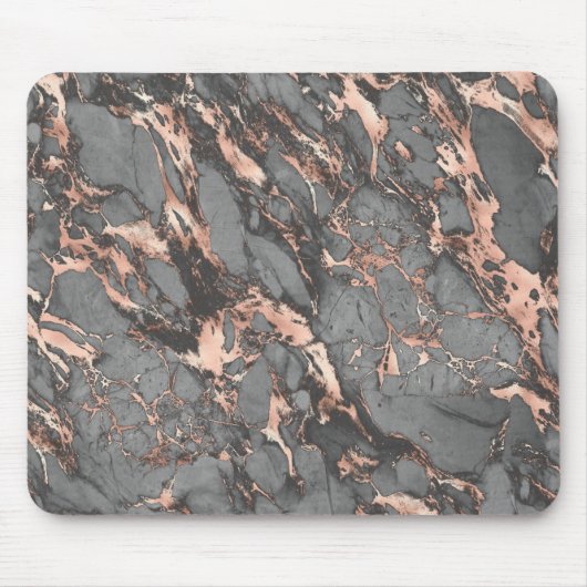 Grey gold rose marble modern design mousepad (Vorne)