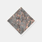 Grey gold rose marble modern design serviette (Ecke)