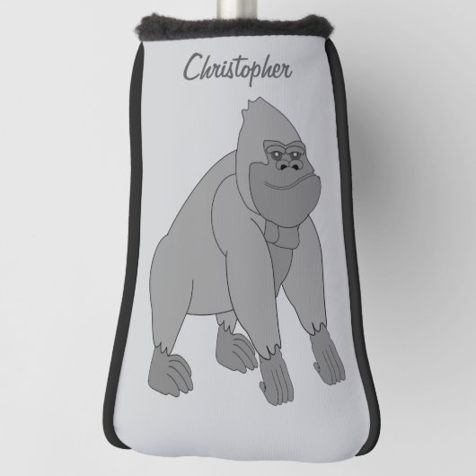 Grey Gorilla Design Golf Headcover (Rotieren 90)