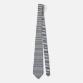 Grey Gray Color Stripes Necktie Krawatte (Vorderseite)
