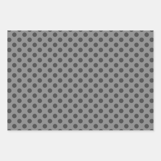 Grey & Grey Multi-Pattern Wrapping Paper Sheets Geschenkpapier Set (Vorderseite 3)