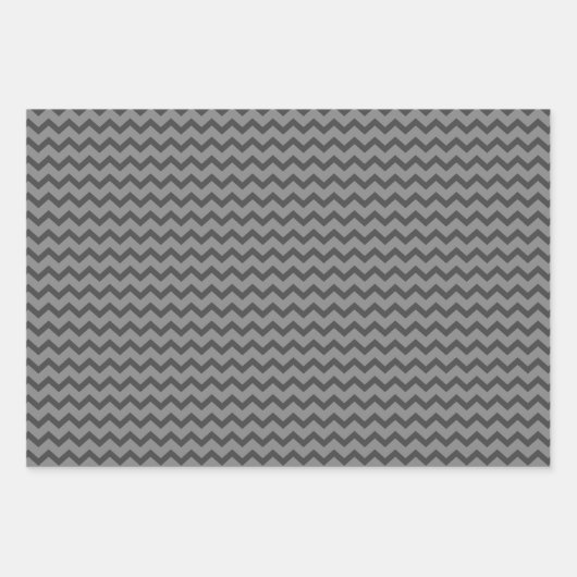 Grey & Grey Multi-Pattern Wrapping Paper Sheets Geschenkpapier Set (Vorderseite 2)
