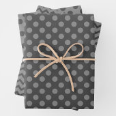 Grey & Grey Multi-Pattern Wrapping Paper Sheets Geschenkpapier Set