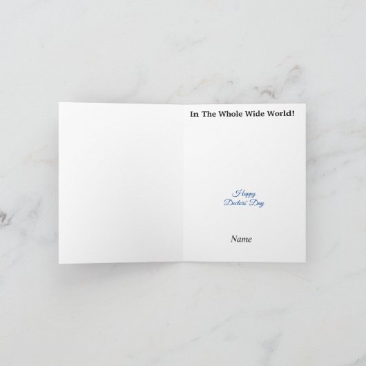 Grey Hair Männchen Beste Doctor Grußkarte Karte (Innenseite)