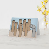 Grey Hair Poke Funny Happy Birthday Card Karte (Gelbe Blume)