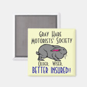 Grey Hare Motorists Society Magnet (Vorderseite/Rückseite)