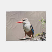 Grey-Headed Kingfisher Fleecedecke (Vorderseite (Horizontal))
