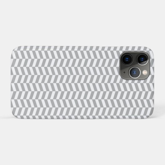 Grey Herringbone Case-Mate iPhone Hülle (Rückseite (Horizontal))