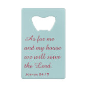 Grey Kingbird und Bible Verse Geldbeutel Flaschenöffner (Rückseite)